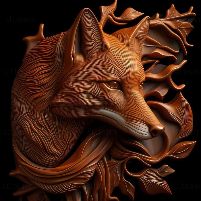 3D model fox (STL)